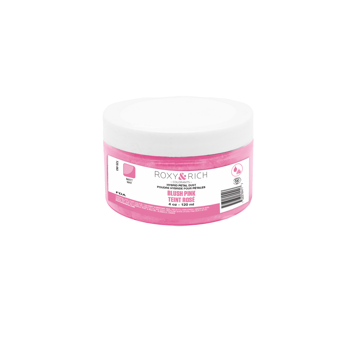 Poudres hybrides pour Pétales Teint Rosé 113g/ 4 oz - Roxy & Rich - Poudres Hybrides Pétales - T25-063 - La Guilde Culinaire