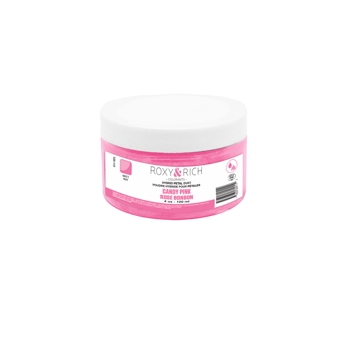 Poudres hybrides pour Pétales Rose Bonbon 113g/ 4 oz - Roxy & Rich - Poudres Hybrides Pétales - T25-110 - La Guilde Culinaire