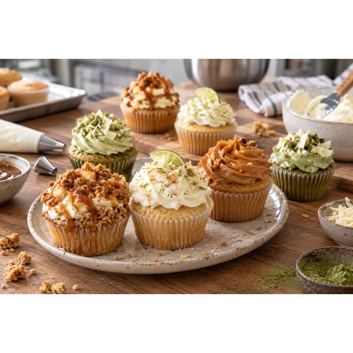 UNE BELLE DÉCLINAISON DE CUPCAKES - La Guilde Culinaire - Cours - Cours de cuisine - - La Guilde Culinaire