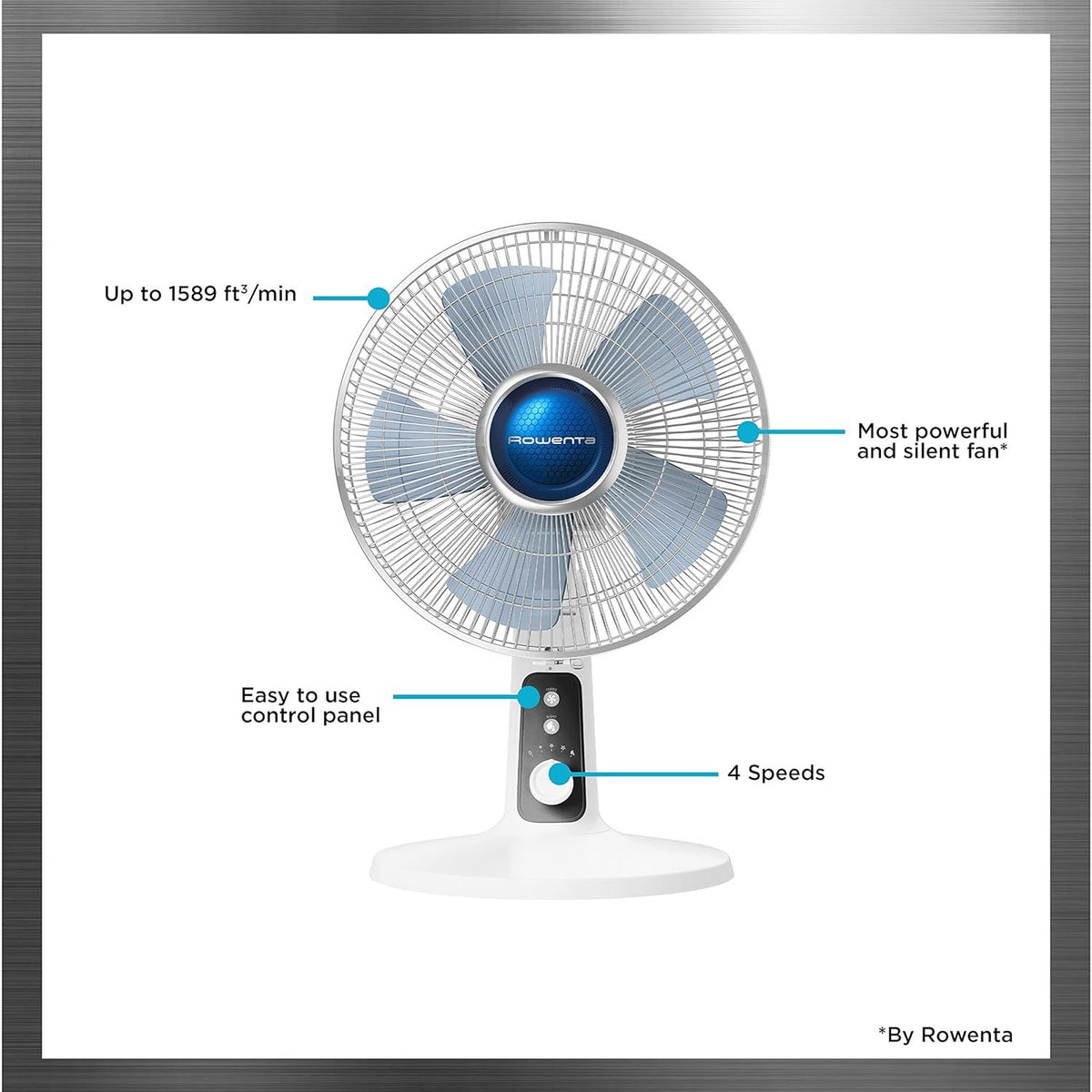 Ventilateur de table mécanique Turbo Silence Extreme+ 12" - Rowenta    - Rowenta - Ventilateur -  - La Guilde Culinaire