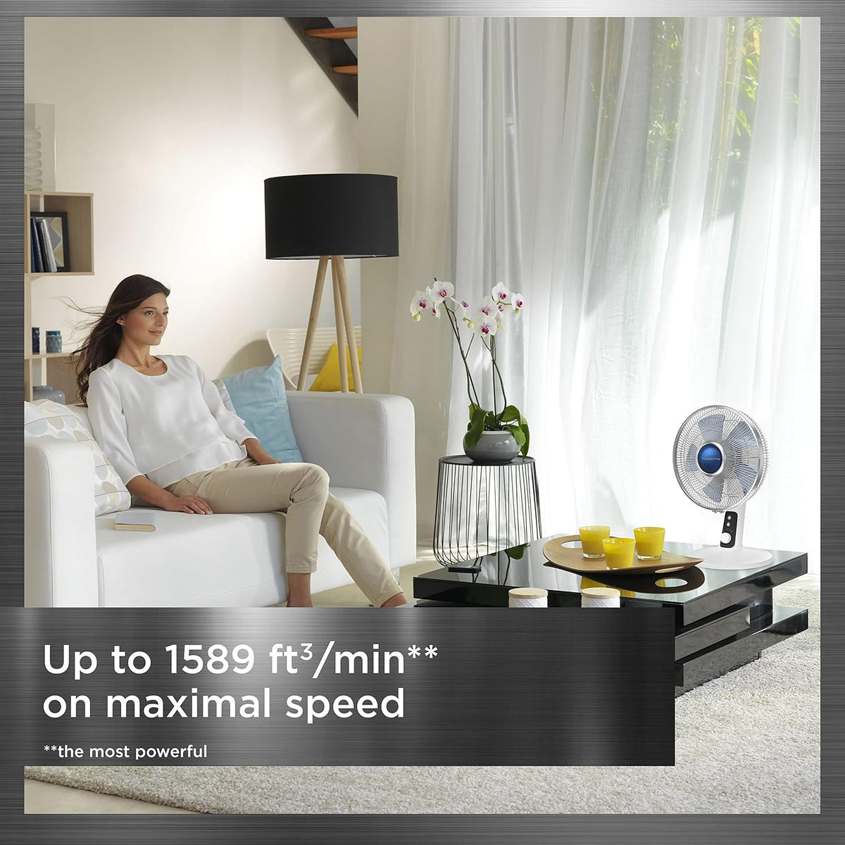Ventilateur de table mécanique Turbo Silence Extreme+ 12" - Rowenta    - Rowenta - Ventilateur -  - La Guilde Culinaire