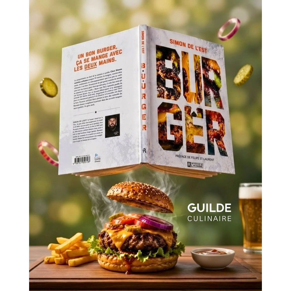 Burger Simon de L'Est ! - De L'Homme Ed. - Livre de cuisine - - La Guilde Culinaire