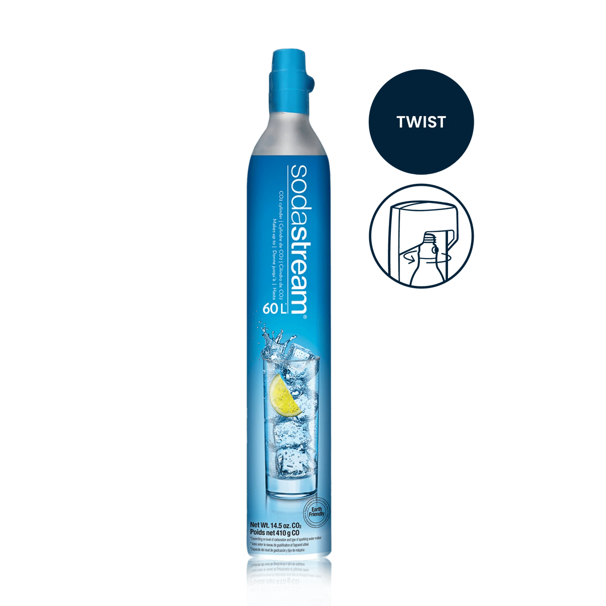 Cylindre Classique de remplacement de CO2 à gazéification (RAMASSAGE BOUTIQUE)    - Sodastream - Cartouche de CO2 -  - La Guilde Culinaire