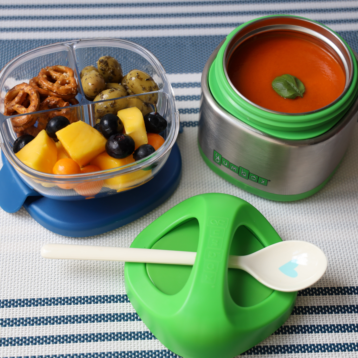 Yumbox Cubi - Bocal alimentaire isotherme pour enfants 300 ml - Vert pomme - Yumbox - Boîte à repas - - La Guilde Culinaire