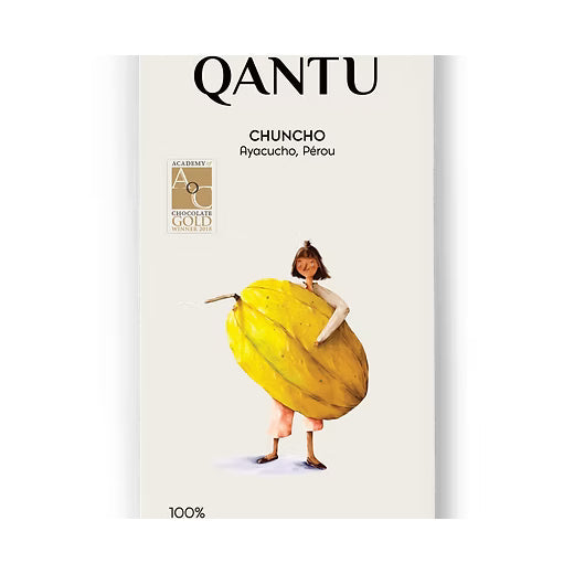 Chocolat Noir - CHUNCHO 100% - QANTU - QANTU - Tablette de chocolat - - La Guilde Culinaire