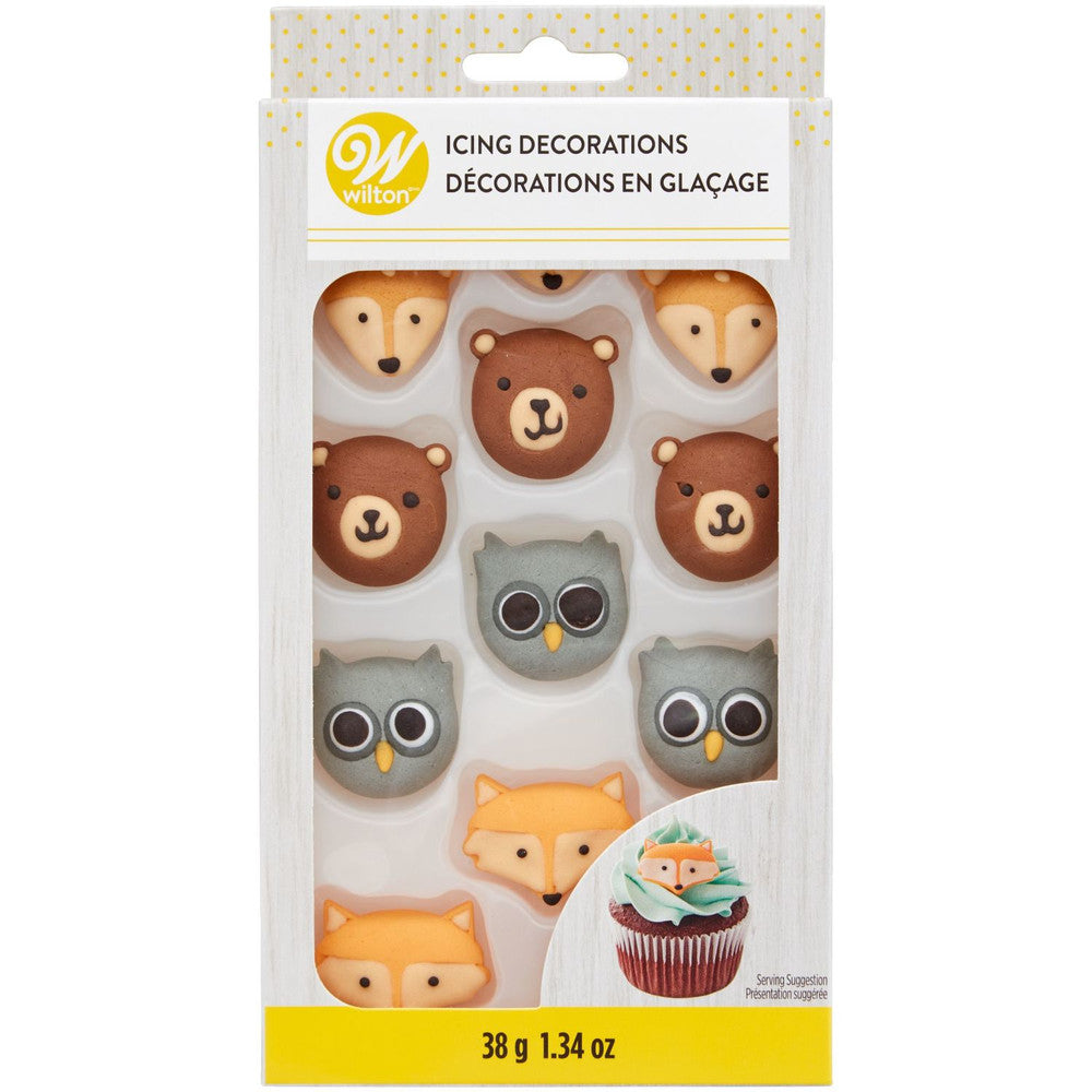 Décorations en glaçage royal - Animaux de la forêt - Wilton - Décors sucrés - - La Guilde Culinaire