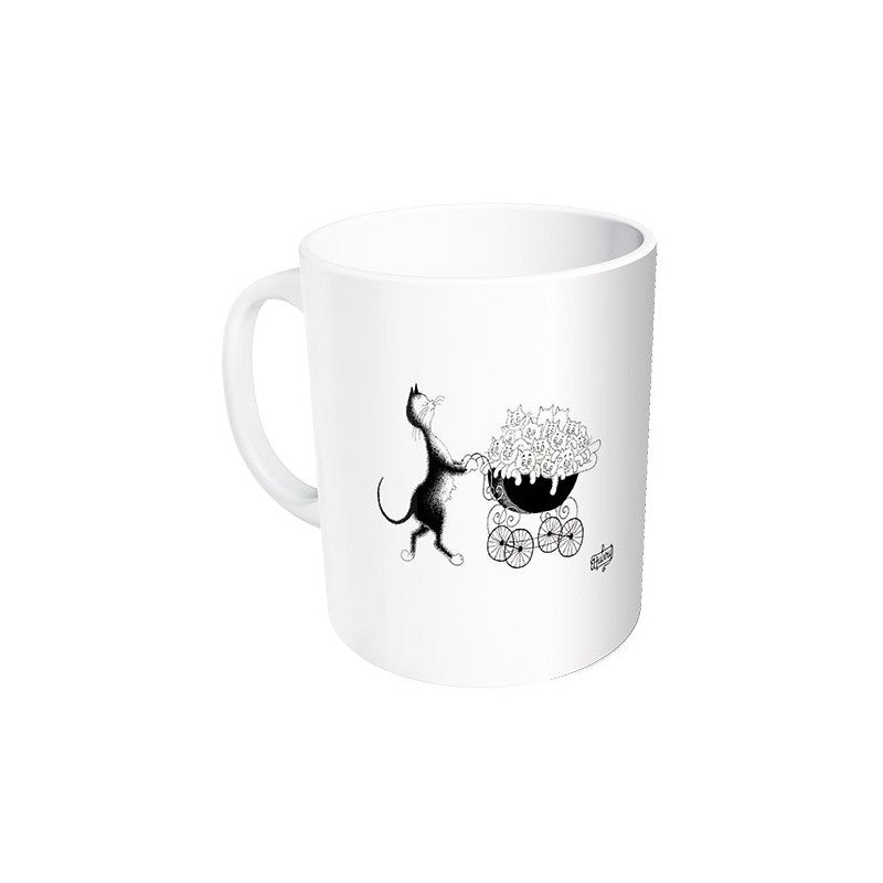 Mug - Famille nombreuse - Chats Dubout - Editions Clouet - Tasse - - La Guilde Culinaire