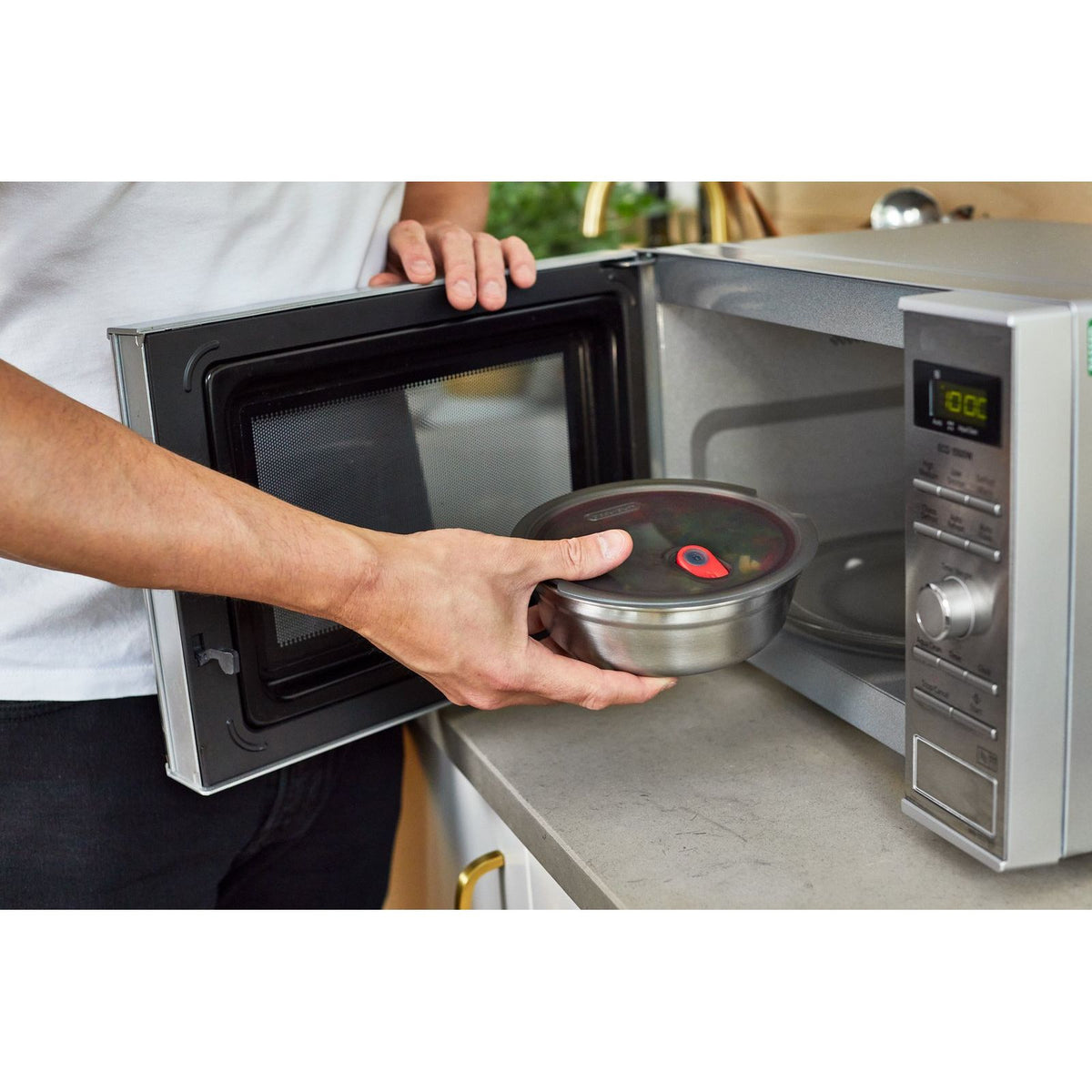 Bol alimentaire multifonction en acier - Large    - Black + Blum London - Boîte à repas -  - La Guilde Culinaire