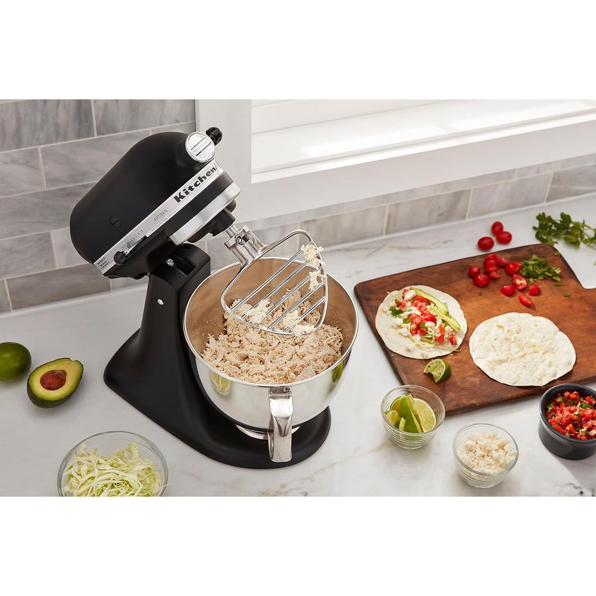 Fouet plat et grattoir KSMPB5SS pour KitchenAid    - Kitchenaid - Fouets batteur sur socle -  - La Guilde Culinaire
