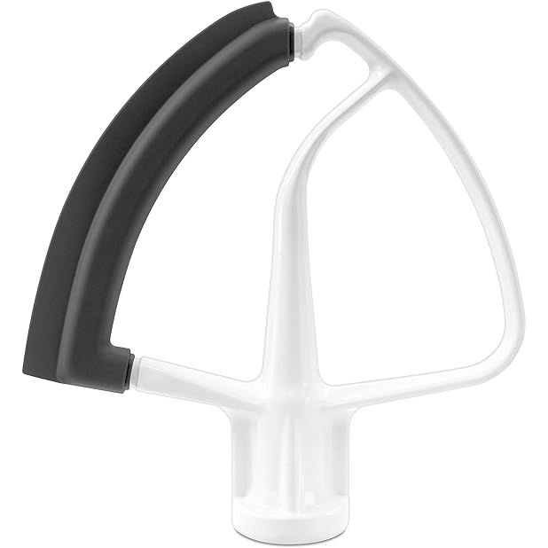 Fouet plat à bord souple pour KitchenAid Blanc - Kitchenaid - Fouets batteur sur socle - KFE5T - La Guilde Culinaire