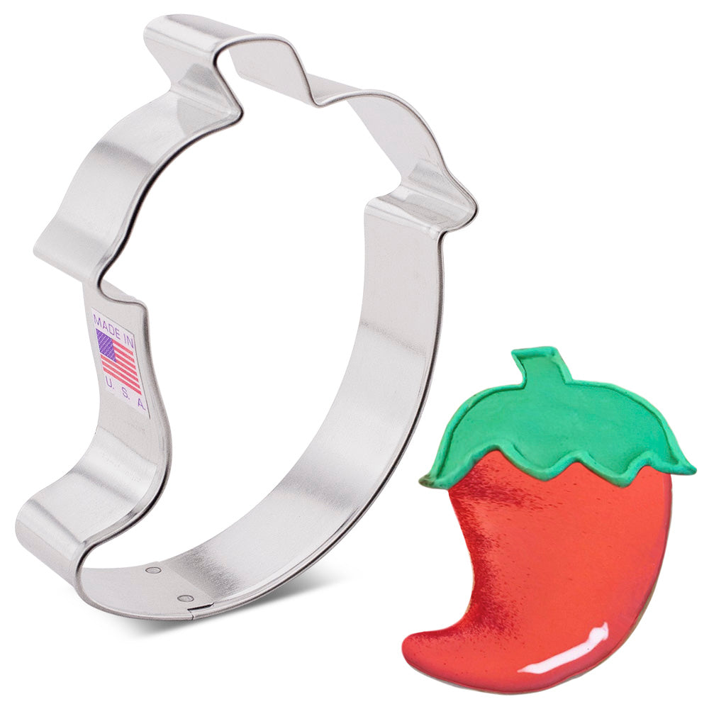 Emporte-pièce en forme de piment - 4"    - Ann Clark Cookie Cutters - Emporte-pièce -  - La Guilde Culinaire