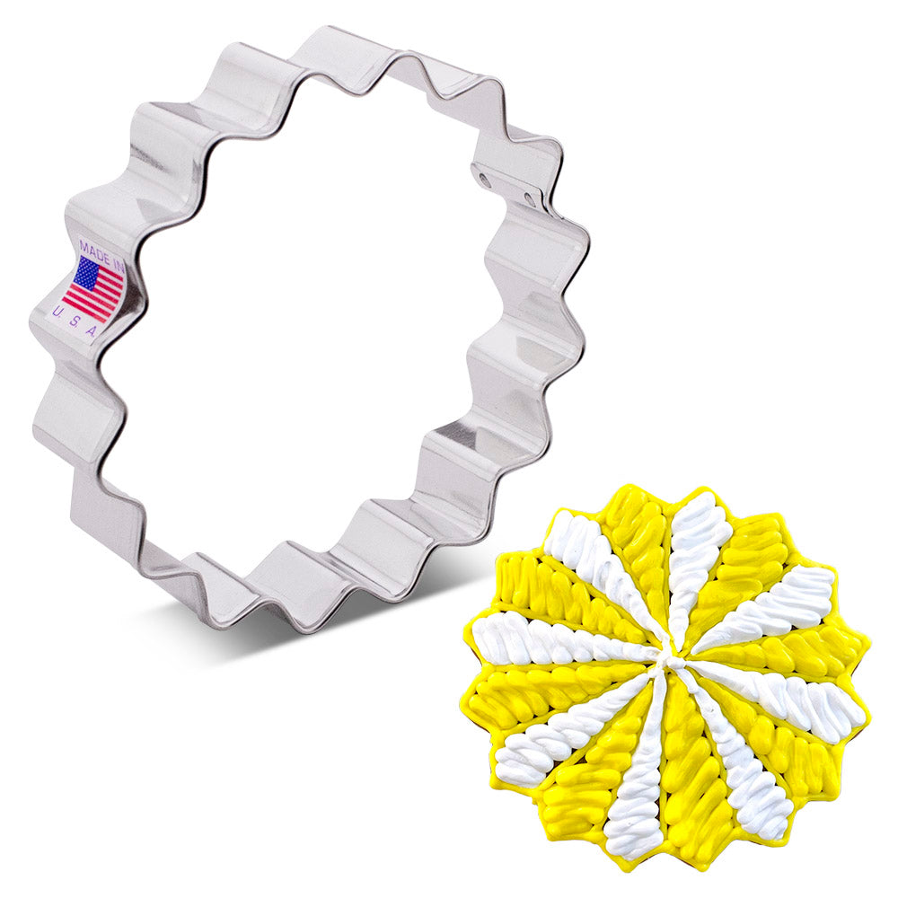 Emporte-pièce cercle cannelé, 4" x 4"    - Ann Clark Cookie Cutters - Emporte-pièce -  - La Guilde Culinaire