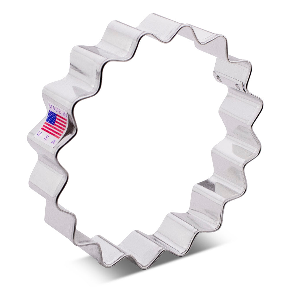 Emporte-pièce cercle cannelé, 4" x 4"    - Ann Clark Cookie Cutters - Emporte-pièce -  - La Guilde Culinaire