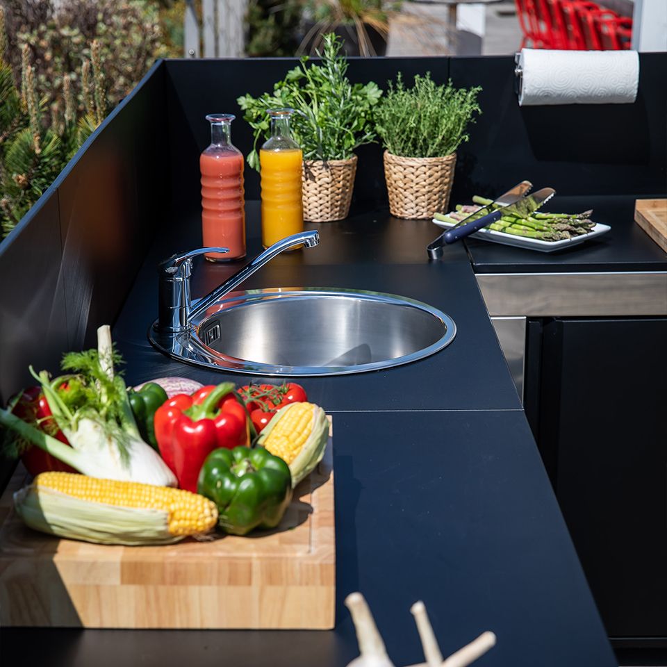 Crédence latérale 62 cm - ENO - Accessoires cuisines d'extérieur - - La Guilde Culinaire