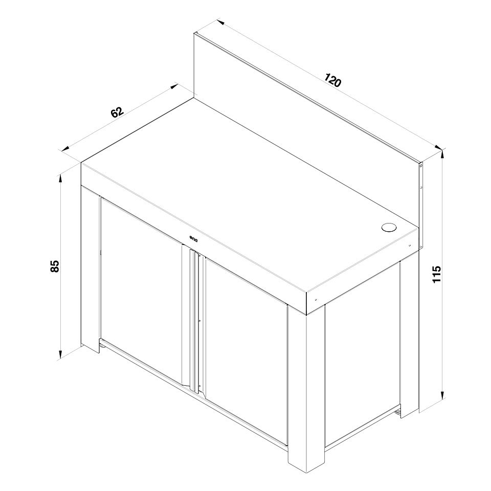 Module Table FELIX ENO - ENO - Meuble de cuisine extérieur - - La Guilde Culinaire