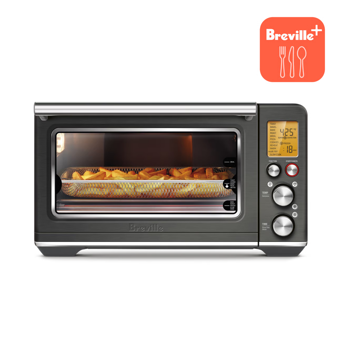 Four the Smart Oven Air Fryer Acier inoxydable noir - Breville - Air fryer - BOV860BST1BCA1 - La Guilde Culinaire