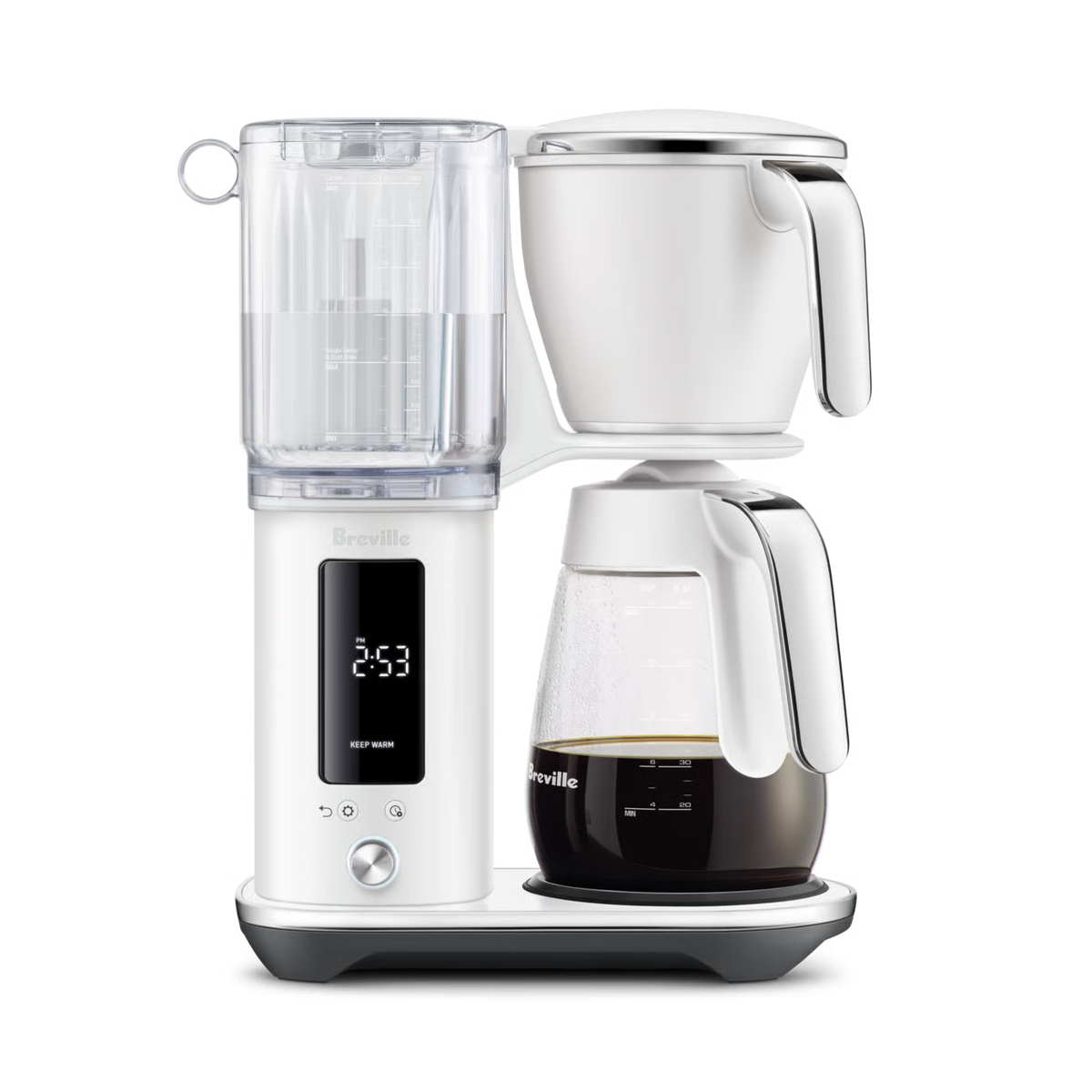 Machine à Café filtre The Luxe Brewer Glass Sel de mer - Breville - Cafetière à filtre - BDC415SST1BNA1 - La Guilde Culinaire