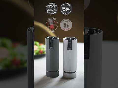 Coffret de 2 moulins à sel et poivre électriques "Line" - Peugeot - Peugeot - Moulin à poivre, sel, et épices - - La Guilde Culinaire