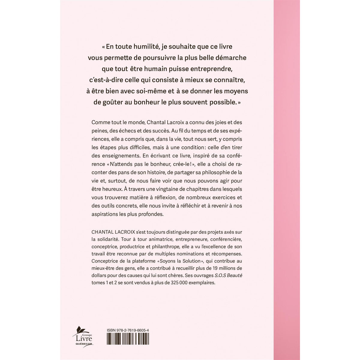 N'attends pas le bonheur, crée-le - De L'Homme Ed. - Livre de bien-être - - La Guilde Culinaire