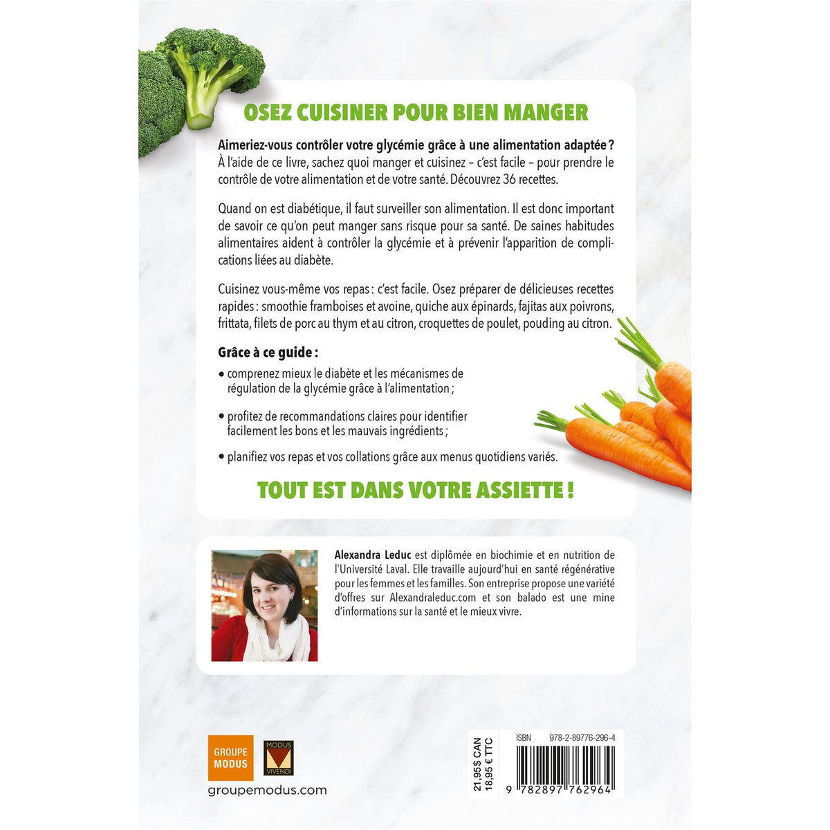 Oser cuisiner - Diabète - Modus Vivendi Ed. - Livre de cuisine - - La Guilde Culinaire