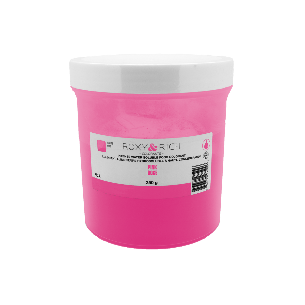 Colorant alimentaire hydrosoluble Rose 250g - Roxy & Rich - Colorant alimentaire hydrosoluble - H250-016 - La Guilde Culinaire