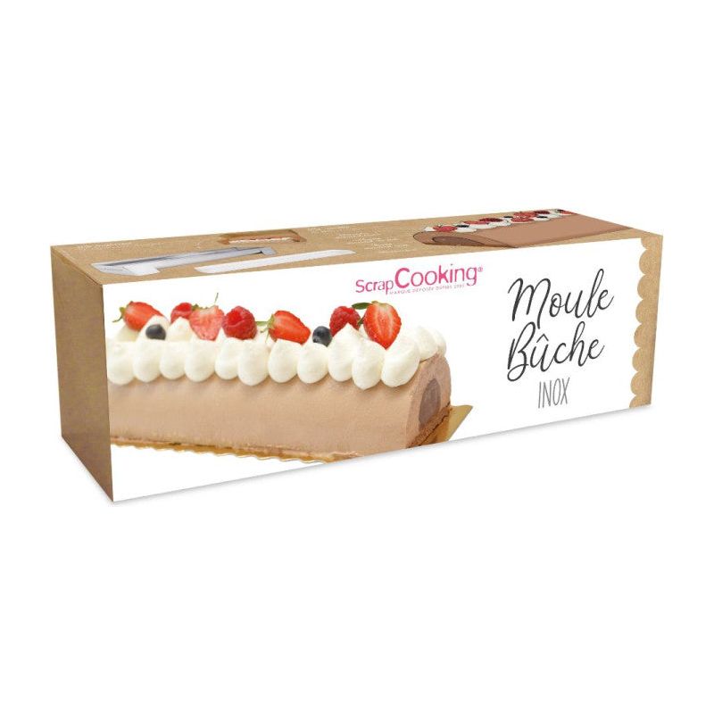 Moule à bûche en inox + 1 insert offert    - Scrapcooking - Moule à bûche -  - La Guilde Culinaire