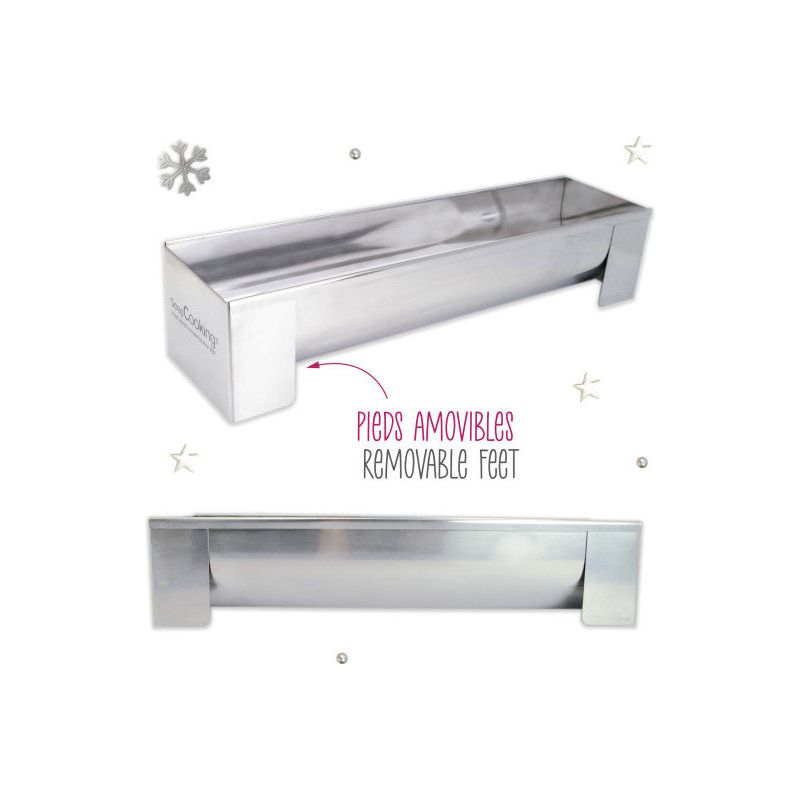 Moule à bûche en inox + 1 insert offert    - Scrapcooking - Moule à bûche -  - La Guilde Culinaire