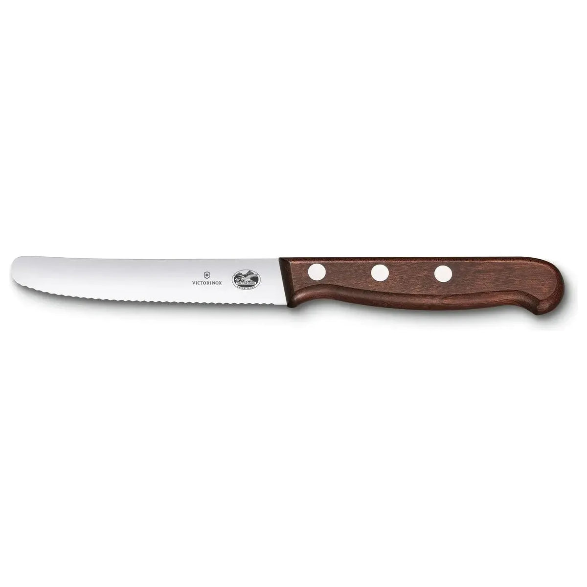 Wood Couteau à tomates et à table manche en bois 11cm-4.25''    - Victorinox - Couteau de table -  - La Guilde Culinaire