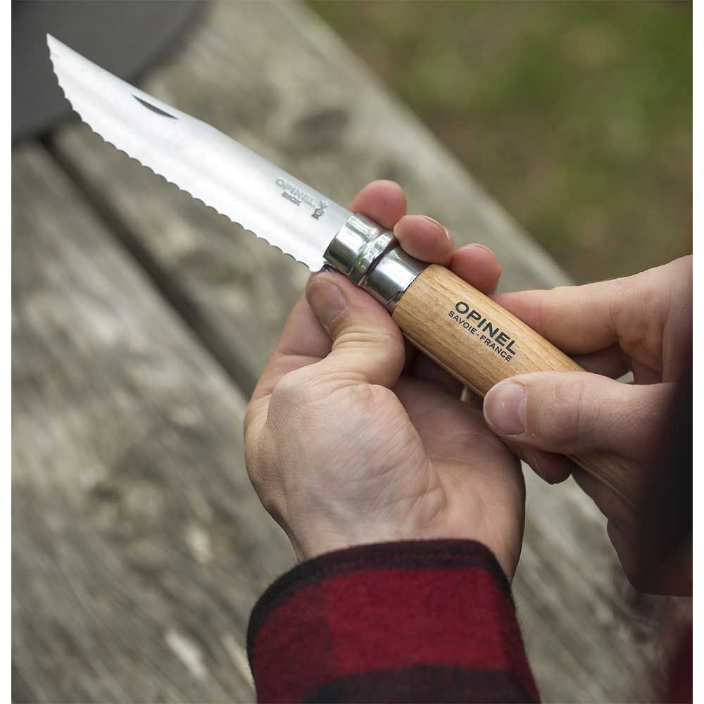Opinel N°12 - Couteau de poche Inox Cranté    - Opinel - Couteau de poche -  - La Guilde Culinaire