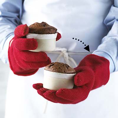 Ensemble de 2 gants de cuisine et bbq (rouge)    - Trudeau - Gant de cuisine -  - La Guilde Culinaire