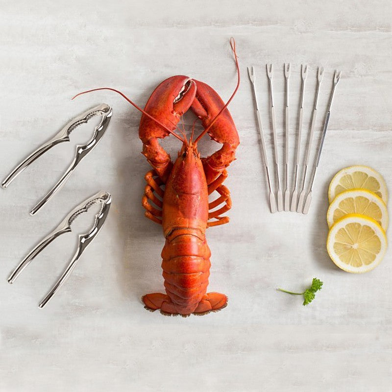 Ensemble de 8 outils à fruits de mer    - Natural Living - Pince à crustacés -  - La Guilde Culinaire