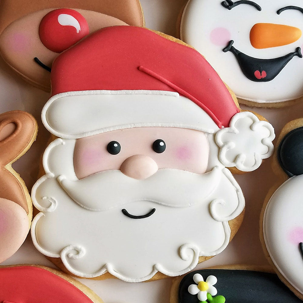 Emporte-pièce face du père Noël 4 1/4"    - Ann Clark Cookie Cutters - Emporte-pièce -  - La Guilde Culinaire