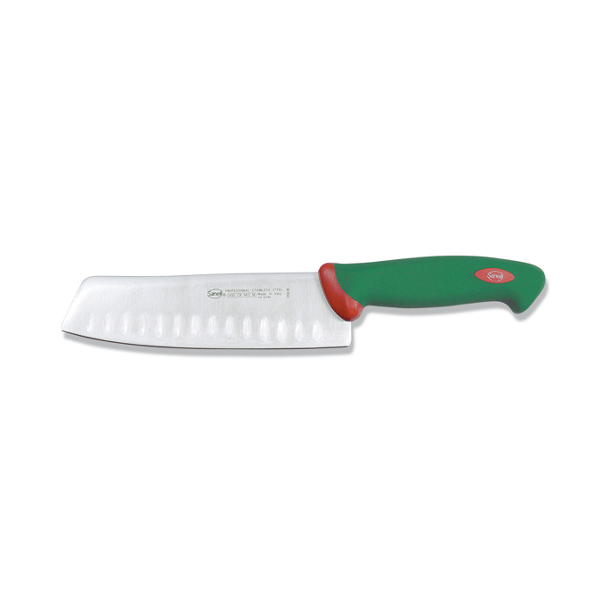 Couteau Santoku alvéolé 18cm-7"    - Sanelli - Couteau Japonais -  - La Guilde Culinaire