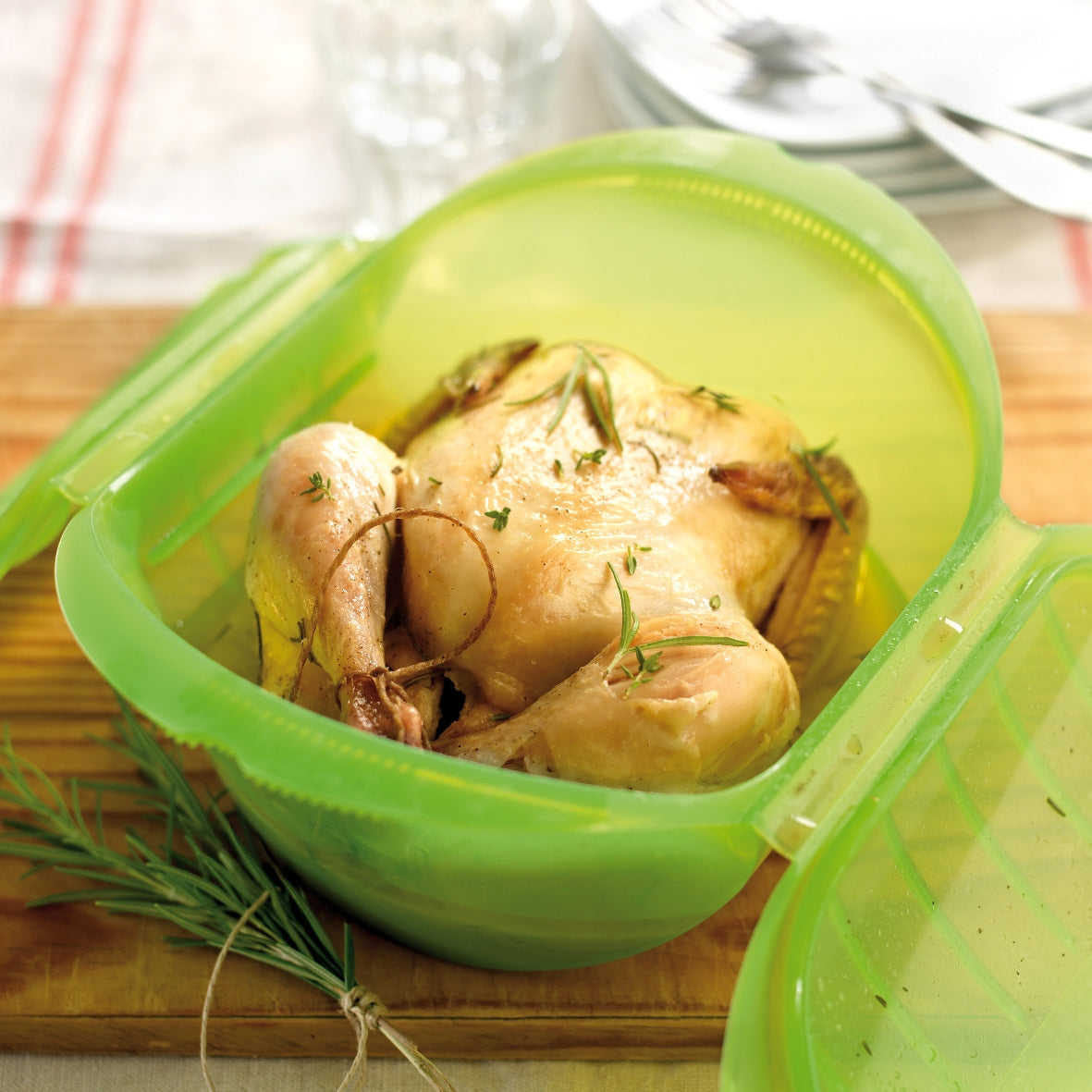 Cocotte OGYA XL (vert) 3-4 pers.    - Lékué - Cocotte -  - La Guilde Culinaire
