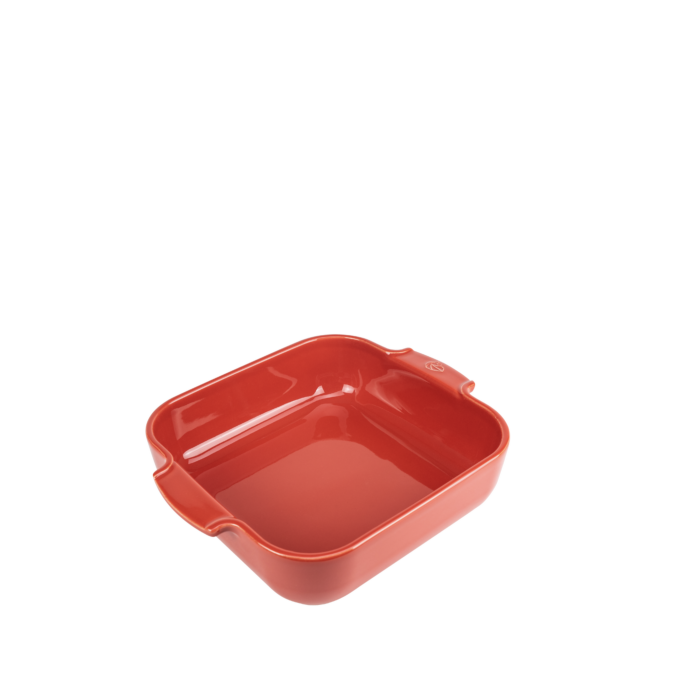 APPOLIA - Plat four en céramique carré 28cm - 11 po Rouge - Peugeot - Plat pour four - 60176 - La Guilde Culinaire