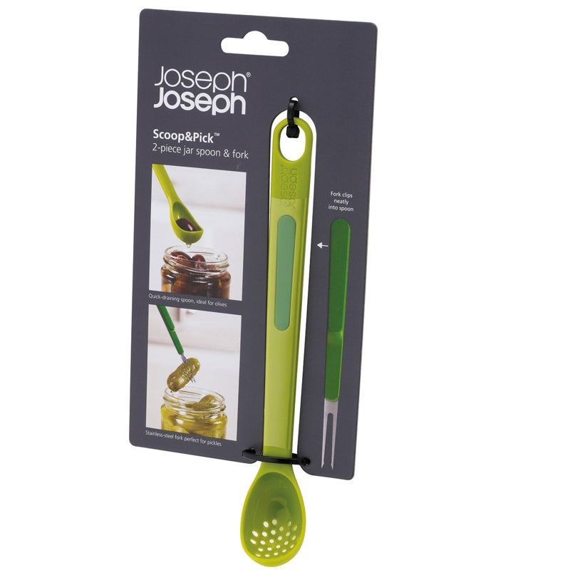 Cuillère et fourchette Scoop&Pick    - Joseph Joseph - Couvert de table -  - La Guilde Culinaire