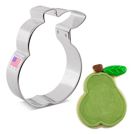 Emporte-pièce Poire 3,75" x 2,75"    - Ann Clark Cookie Cutters - Emporte-pièce -  - La Guilde Culinaire