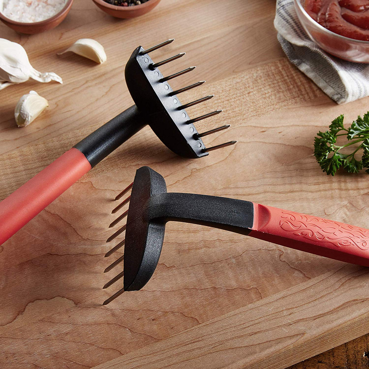Set de 2 fourches pour effilocher la viande - OUTSET !    - Outset - Broyeur et hachoir -  - La Guilde Culinaire