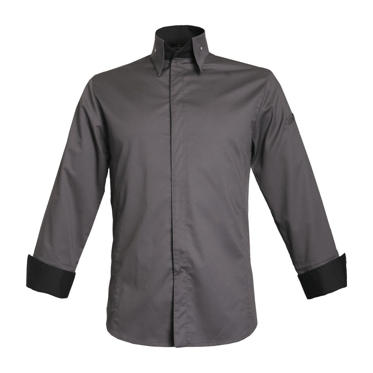 Veste de cuisine Ascoli * Anthracite Longues T7 - UE 5XL-70/72 - US 55/57 - Clement Design - Veste cuisine homme - ASCOLI ANTHRA ML T7 DIS - La Guilde Culinaire
