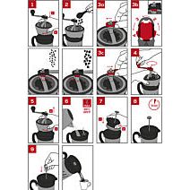 Paris Press - Moulin à café et cafetière à piston 2 en 1    - Peugeot - Cafetière à piston -  - La Guilde Culinaire