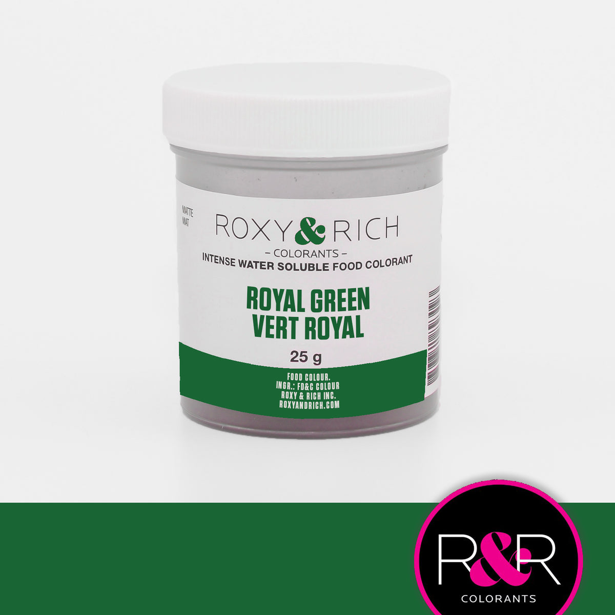 Colorant alimentaire hydrosoluble Vert Royal - Roxy & Rich - Colorant alimentaire hydrosoluble - - La Guilde Culinaire