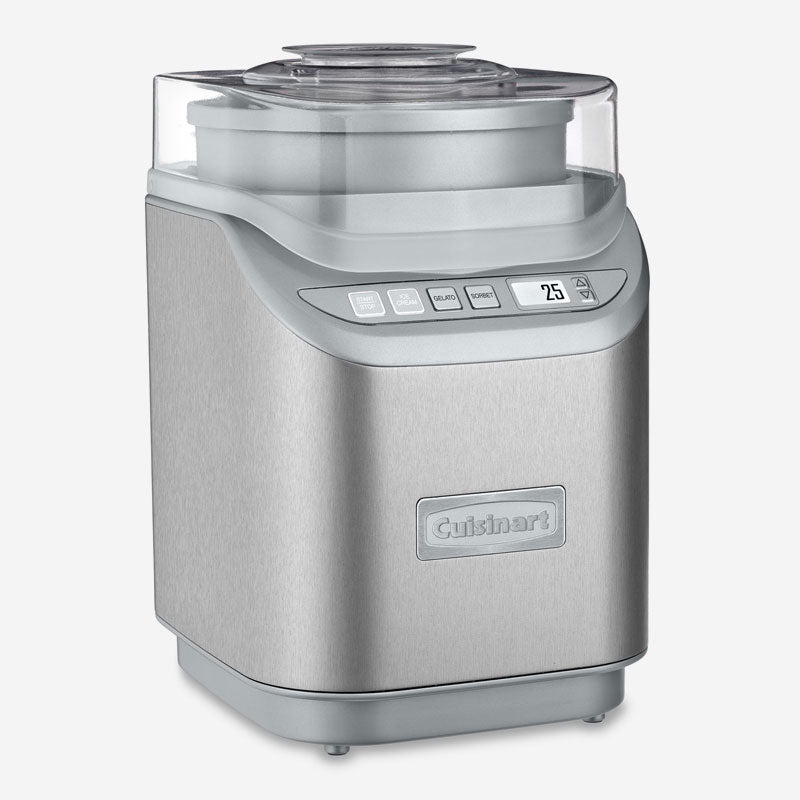 Sorbetière pour crème glacée, glace italienne, yogourt glacé et sorbet inox 1.9L    - Cuisinart - Sorbetière et turbine à glace -  - La Guilde Culinaire