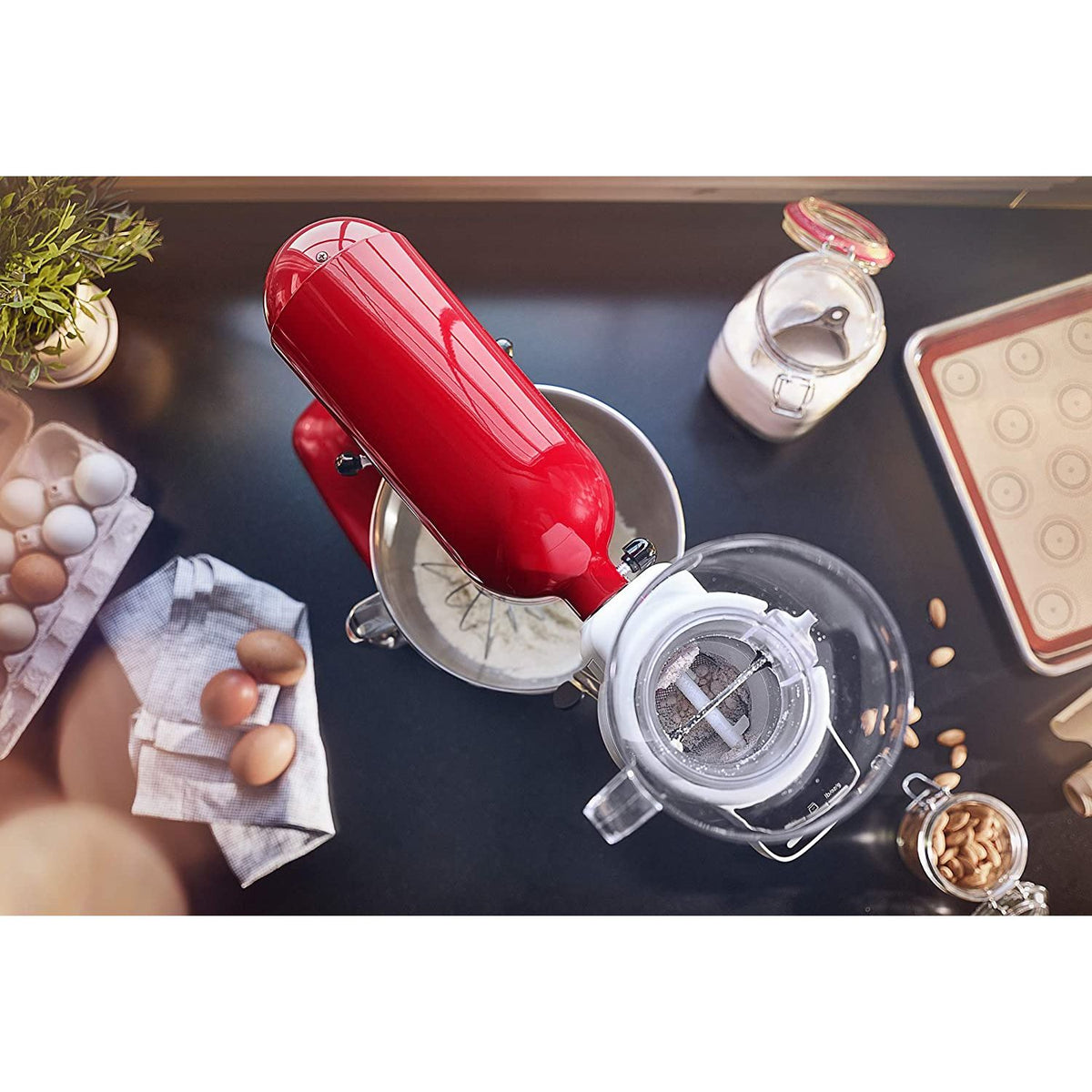 Accessoire balance et tamis pour batteur sur socle KitchenAid - Kitchenaid - Accessoires batteur sur socle - - La Guilde Culinaire