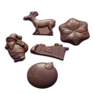 Moule pour chocolat en polycarbonate - Décor Bûche #R37    - Cacao Barry - Moule pour chocolat -  - La Guilde Culinaire