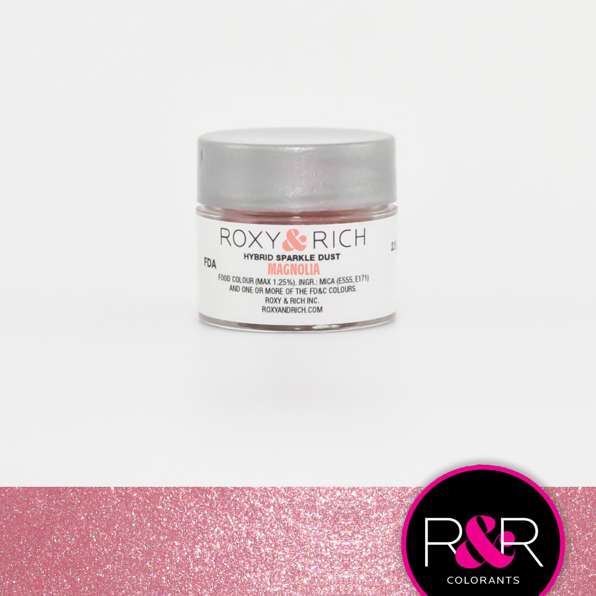 Poudre étincelante hybride Magnolia    - Roxy & Rich - Poudre étincelante -  - La Guilde Culinaire