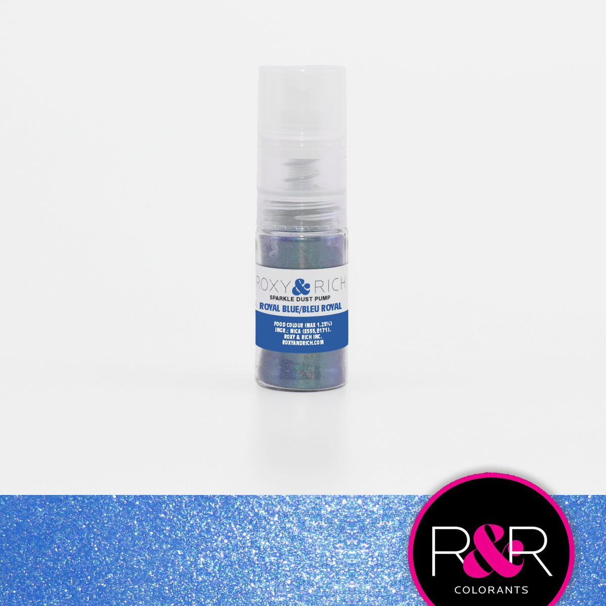 Pompes pour poudres étincelantes Bleu Royal    - Roxy & Rich - Poudre étincelante -  - La Guilde Culinaire