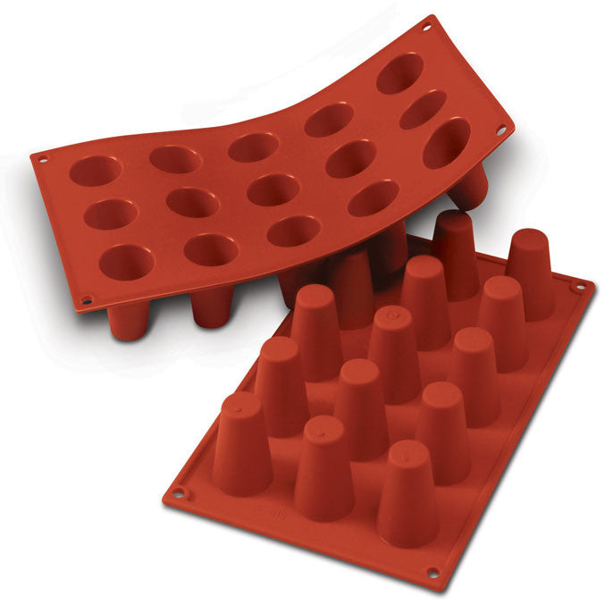Moule BABA en silicone flexible SILICONFLEX - MINI BABA    - SilikoMart - Moule à gâteaux -  - La Guilde Culinaire