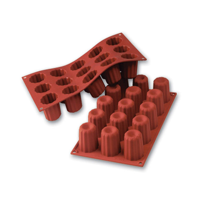 Moule CANNELÉ BORDELAIS en silicone flexible SILICONFLEX - MEDIUM CANNELE    - SilikoMart - Moule à cannelé -  - La Guilde Culinaire