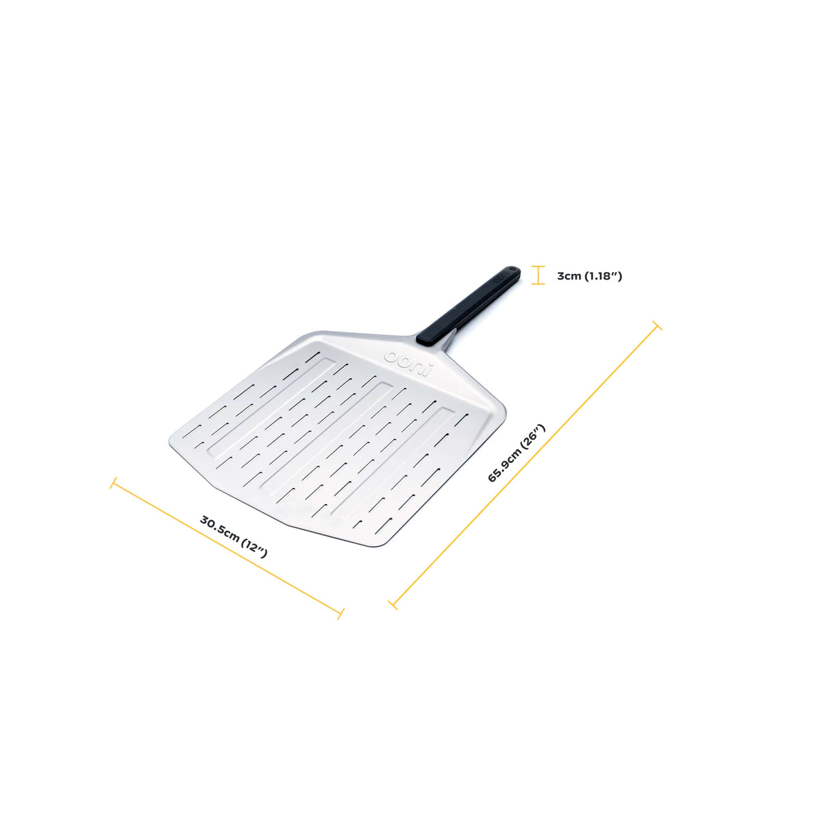 Pelle à pizza perforée 12" Ooni    - Ooni - Pelle à pizza -  - La Guilde Culinaire
