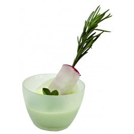 Mini Bol' verre effet givré - pqt 6    - Solia - Service de table jetable -  - La Guilde Culinaire